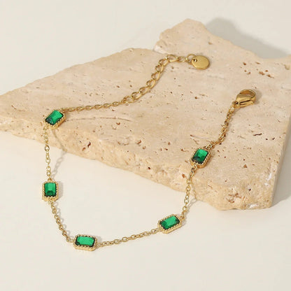[Royal&Vicky]Erin Green Bracelet