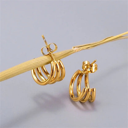 [Royal&Vicky]Cradle Gold Earrings