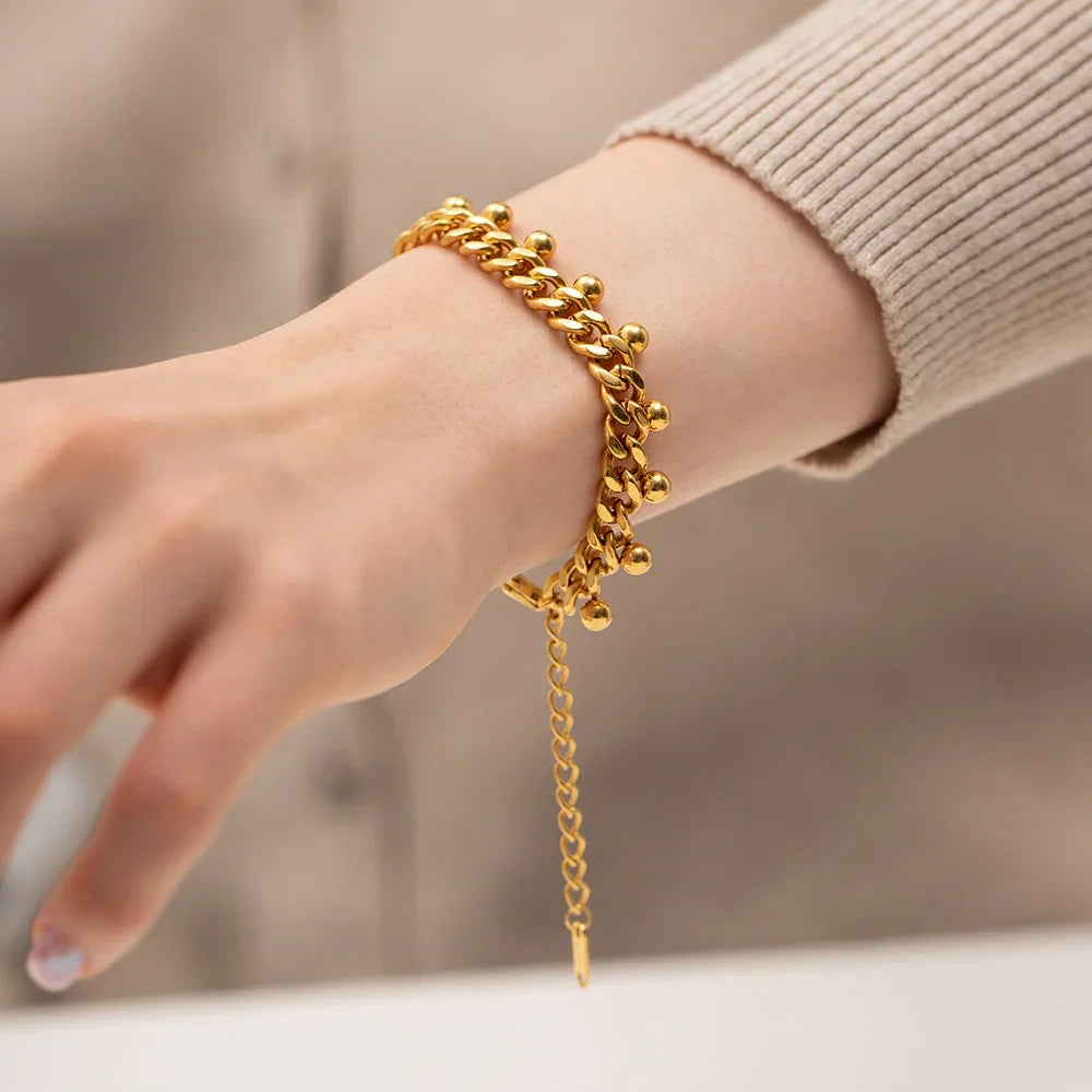 [Royal&Vicky]Felicity Gold Chain Bracelet