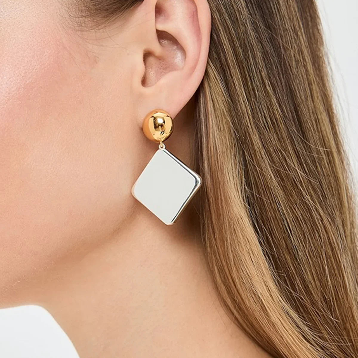 [Royal&Vicky]Kelly Geometric Drop Earrings