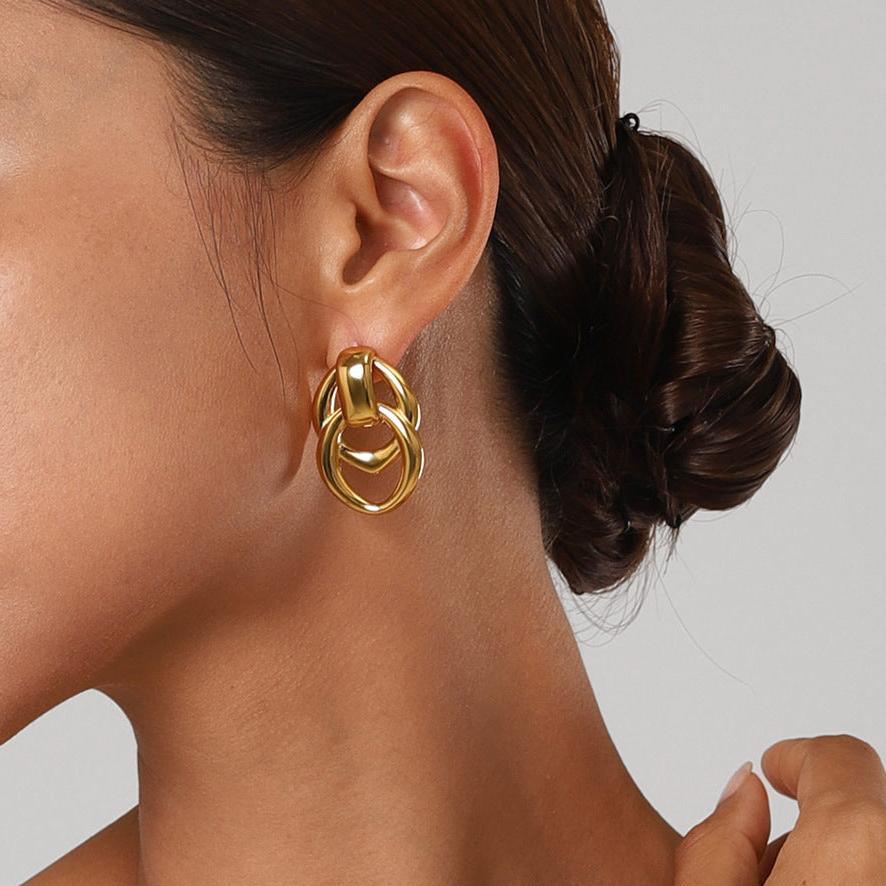 [Royal&Vicky]Zoey Gold Earrings