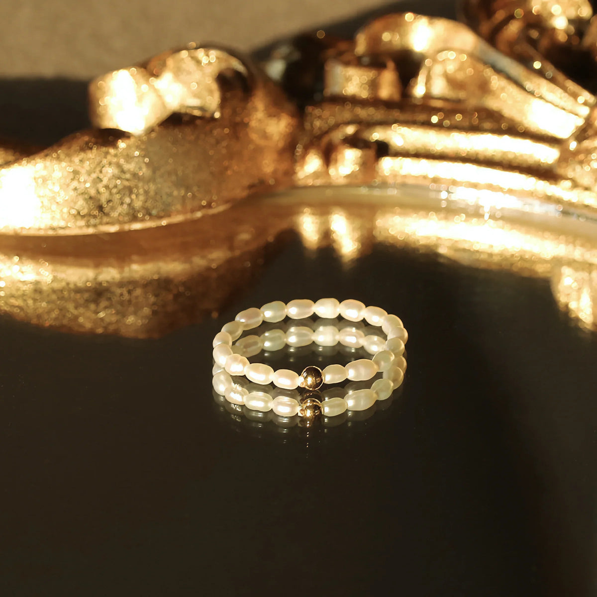 [Royal&Vicky]Aurora Pearl Band Ring
