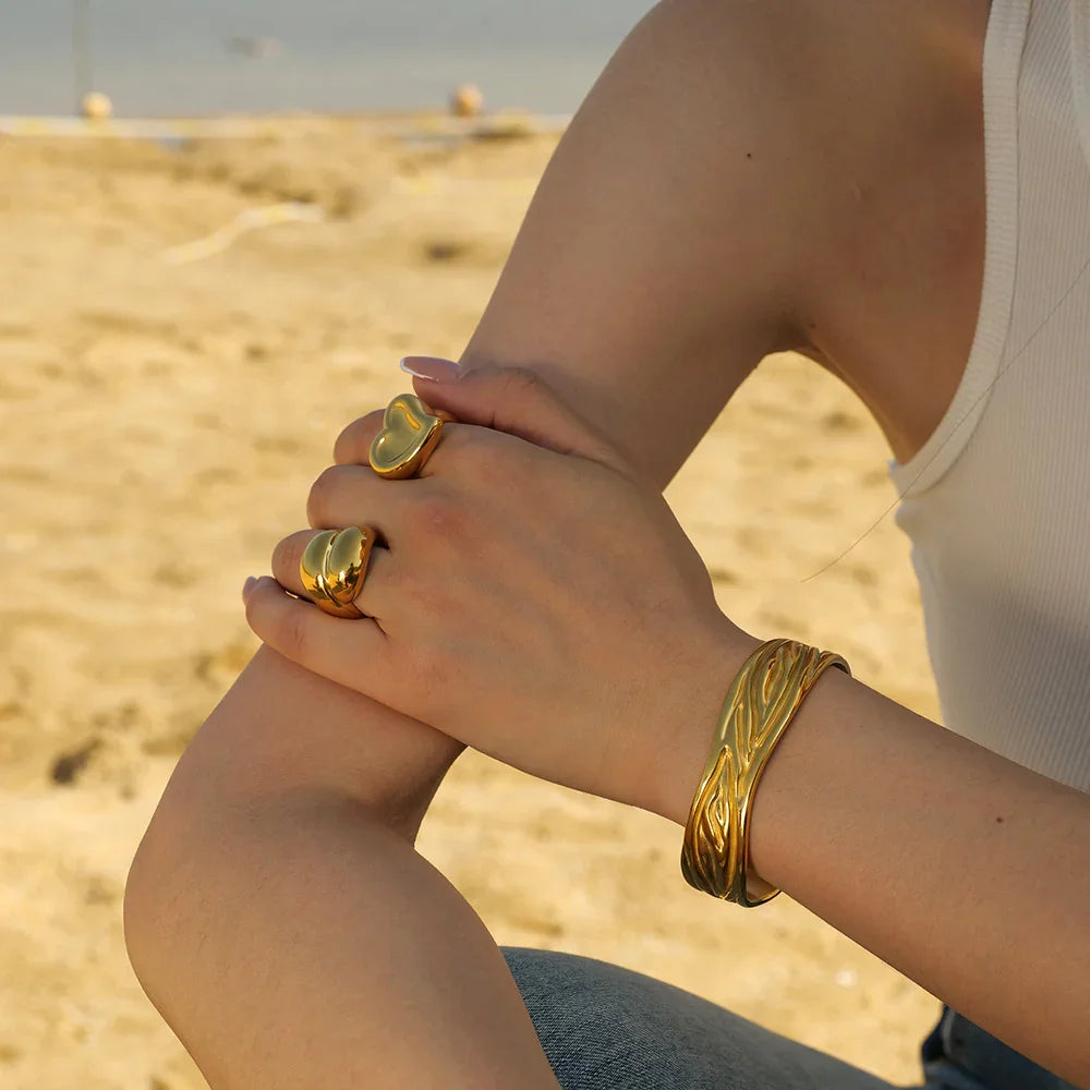 [Royal&Vicky]Delia Gold Ring