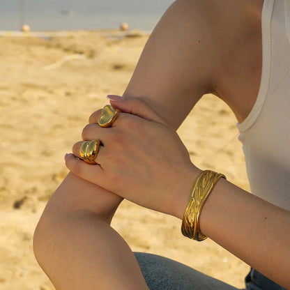 [Royal&Vicky]Delia Gold Ring