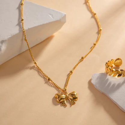 [Royal&Vicky]June Bow Necklace