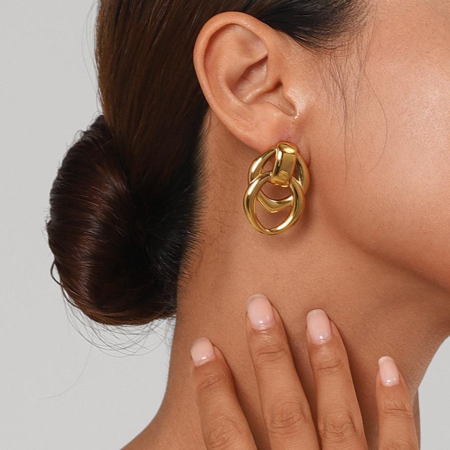 [Royal&Vicky]Zoey Gold Earrings