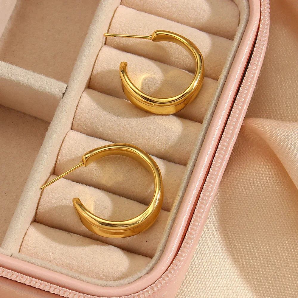 [Royal&Vicky]Emily Wave Earrings