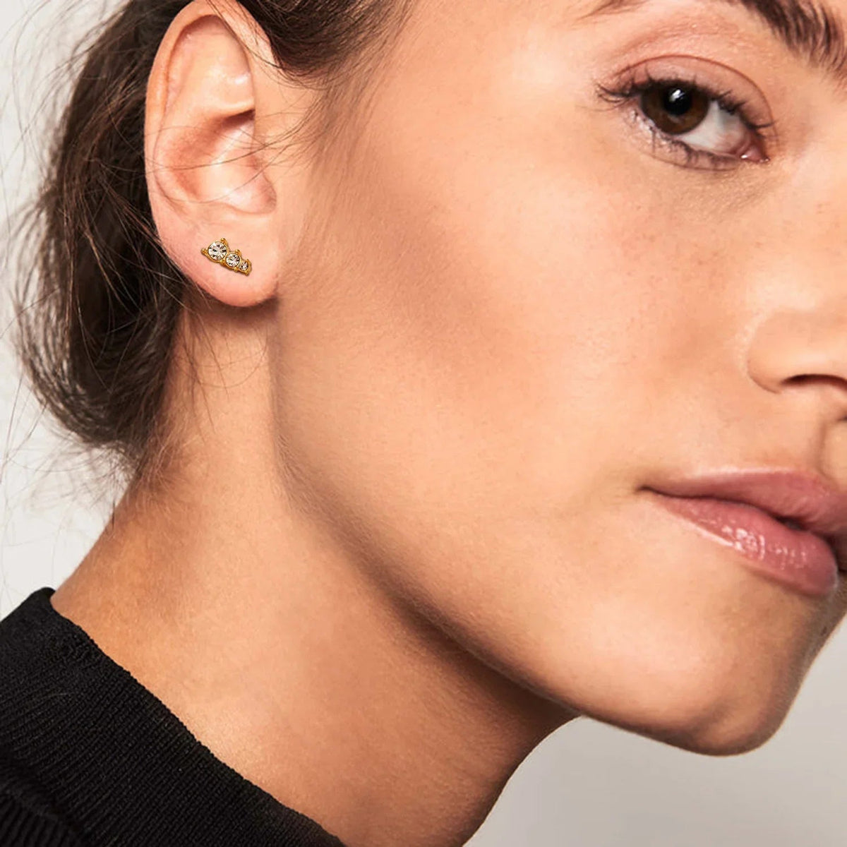 [Royal&Vicky]Lira Gold Earrings