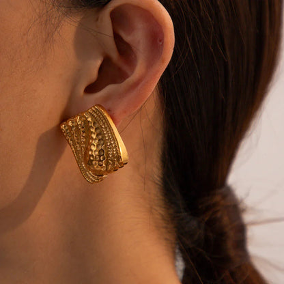 [Royal&Vicky]Marigold Gold Earrings