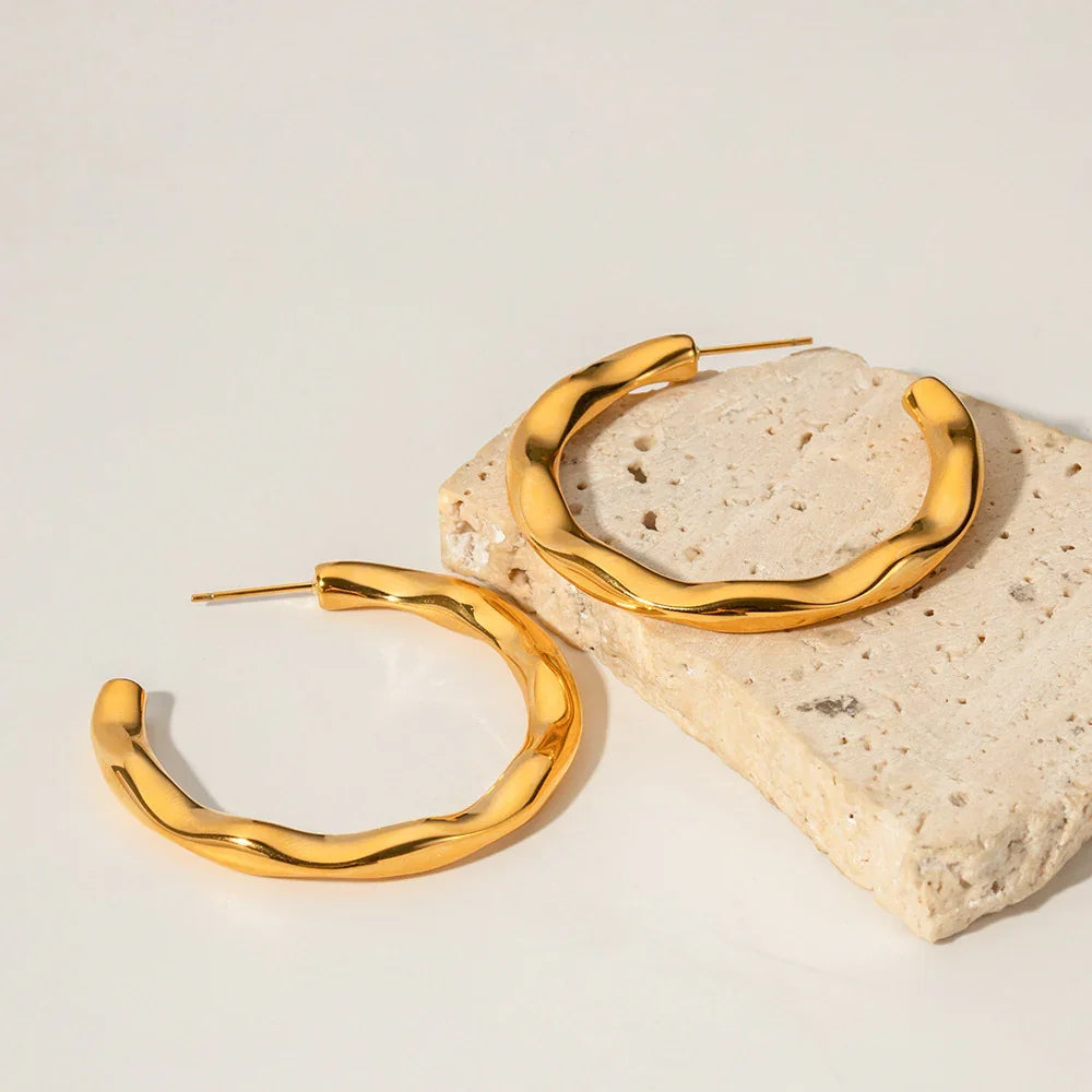 [Royal&Vicky]Riley Gold Earrings