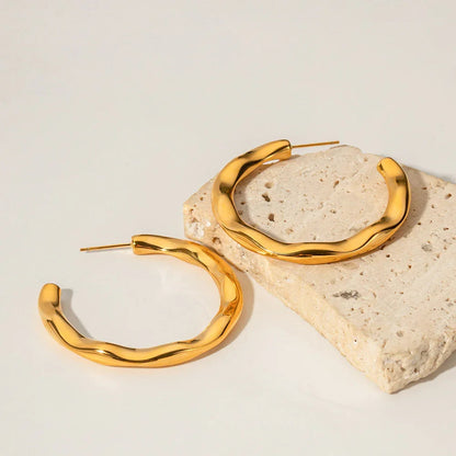 [Royal&Vicky]Riley Gold Earrings