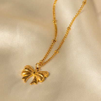 [Royal&Vicky]June Bow Necklace
