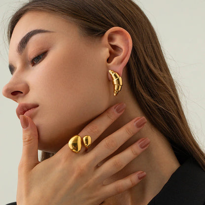 [Royal&Vicky]Emberly Gold Earrings