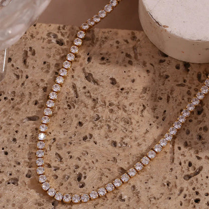 [Royal&Vicky]Isolde Diamond Tennis Necklace