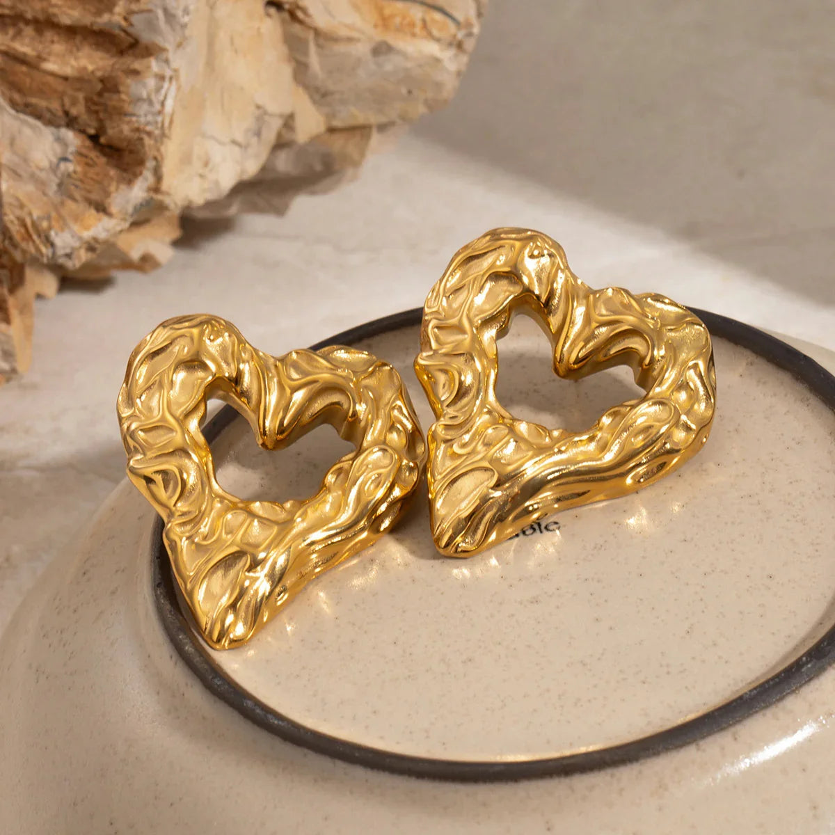 [Royal&Vicky]Helene Heart Earrings