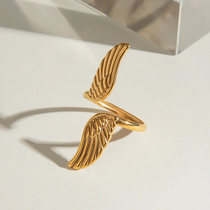 [Royal&Vicky]Sparrow Gold Wing Ring