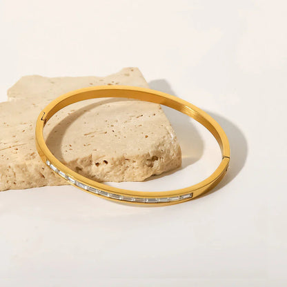 [Royal&Vicky]Grace Gold Diamond Bangle