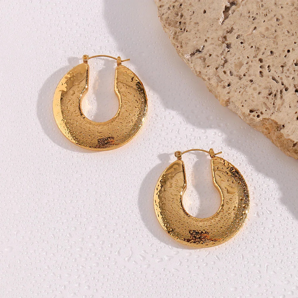 [Royal&Vicky]Kayleigh Chunky Hoop Earrings