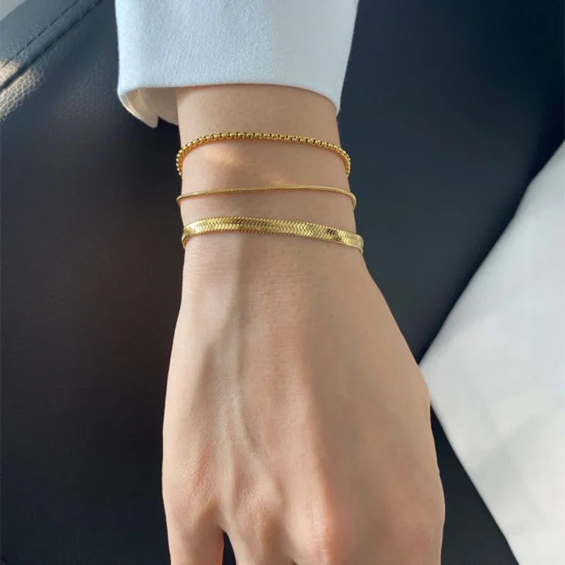 [Royal&Vicky]Janet Gold Bracelet