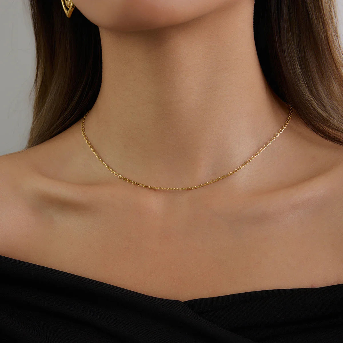 [Royal&Vicky]Loraine Gold Chain Necklace