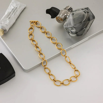 [Royal&Vicky]Cielle Chunky Gold Chain Necklace