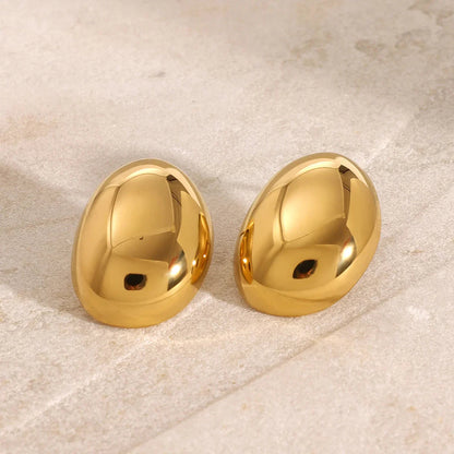 [Royal&Vicky]Callista Gold Bean Earrings