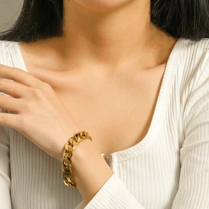 [Royal&Vicky]Kayle Gold Chain Bracelet