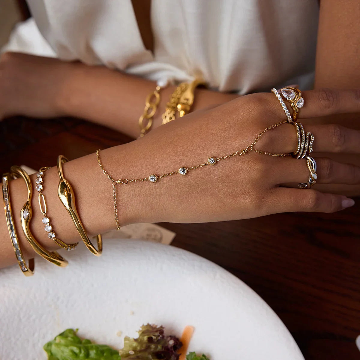 [Royal&Vicky]Ranielle Diamond Bracelet