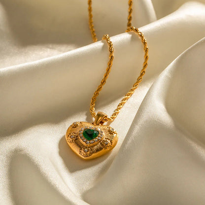 [Royal&Vicky]Caelus Gold Heart Necklace