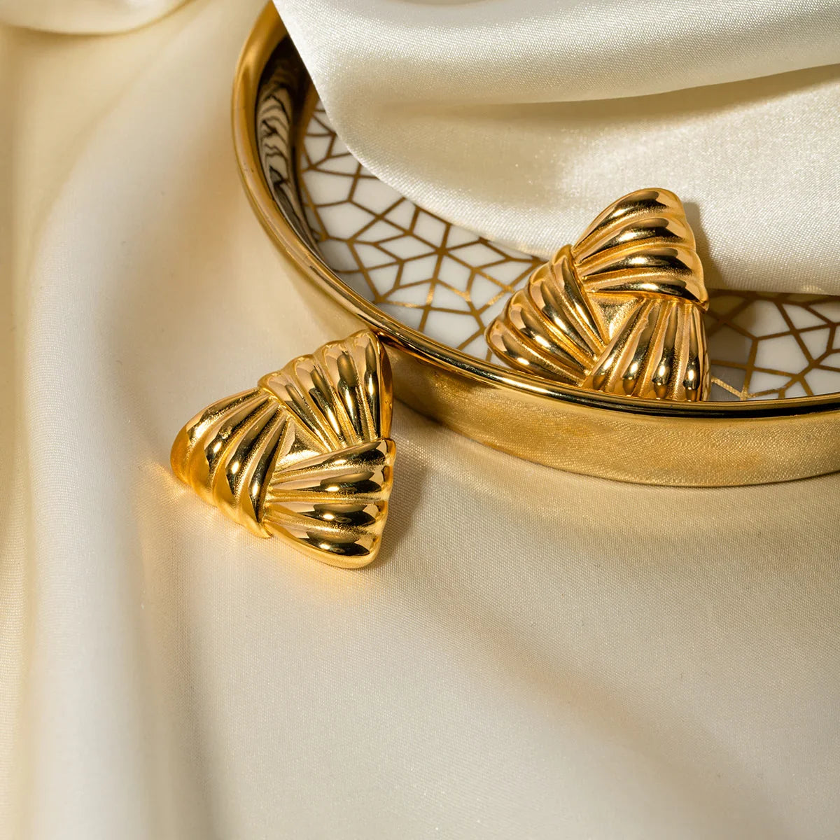 [Royal&Vicky]Brigitte Gold Earrings