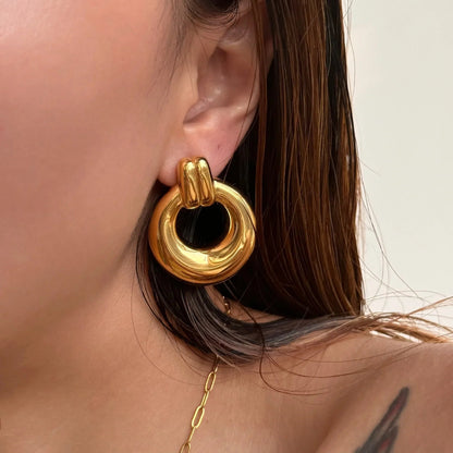 [Royal&Vicky]Lynora Gold Earrings