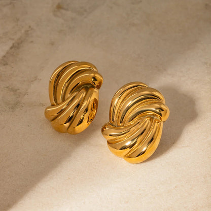 [Royal&Vicky]Floriana Gold Earrings