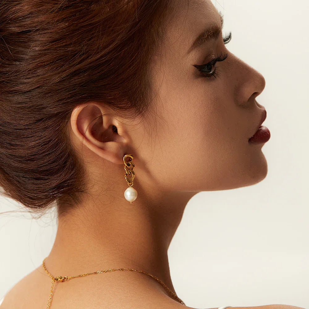 [Royal&Vicky]Lumina Pearl Earrings