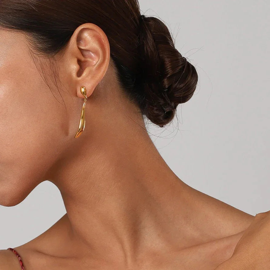 [Royal&Vicky]Aspen Gold Earrings