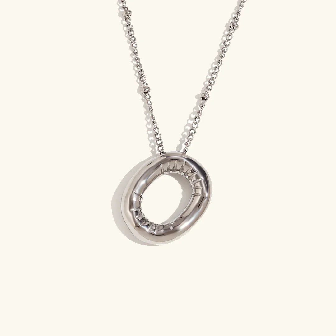 [Royal&Vicky]Balloon Gold Initial Necklace