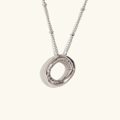 [Royal&Vicky]Balloon Gold Initial Necklace