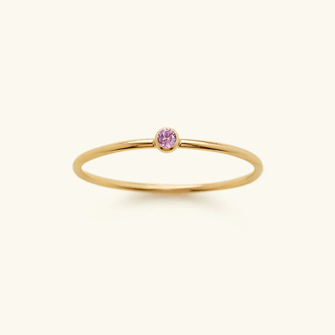 [Royal&Vicky]Amelia Birthstone Stacker Ring