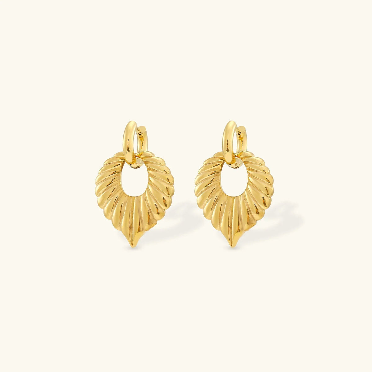 [Royal&Vicky]Penelope Leaf Earrings