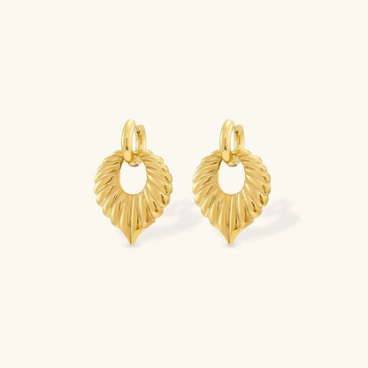 [Royal&Vicky]Penelope Leaf Earrings