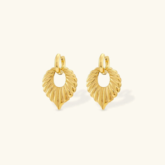 [Royal&Vicky]Penelope Blatt-Ohrringe