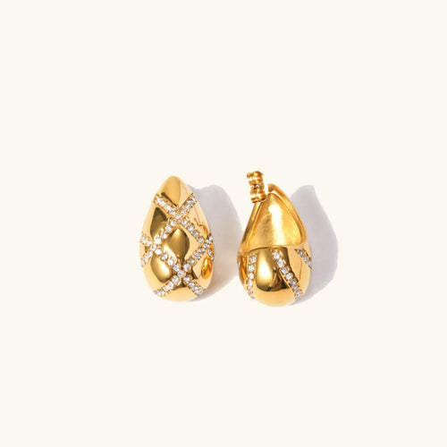 [Royal&Vicky]Linnea Gold Earrings