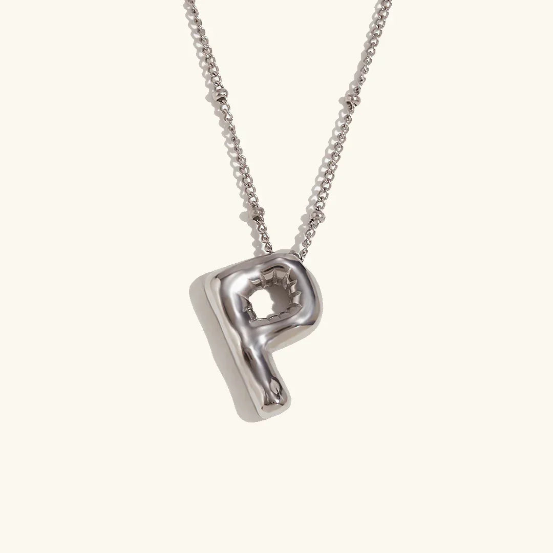 [Royal&Vicky]Balloon Gold Initial Necklace
