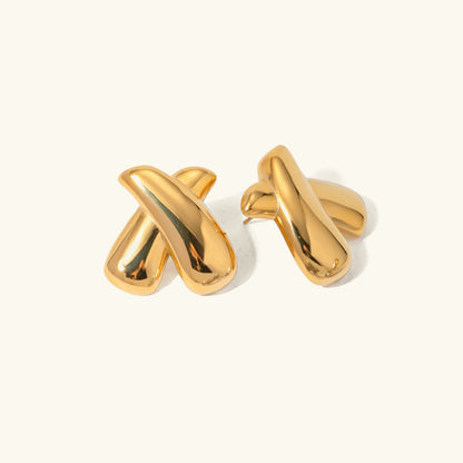[Royal&Vicky]Catarina Gold Earrings
