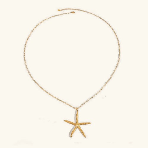 [Royal&Vicky]Claudia Gold Starfish Necklace