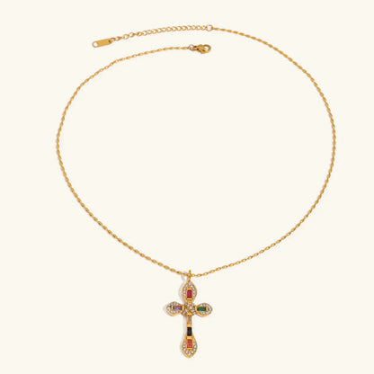 [Royal&Vicky]Olea Diamond Crucifix