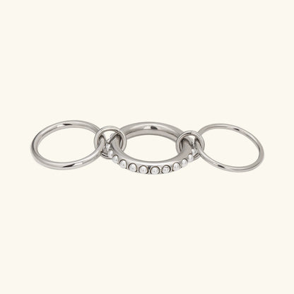 [Royal&Vicky]Mikayla Stacked Freshwater Pearl Ring