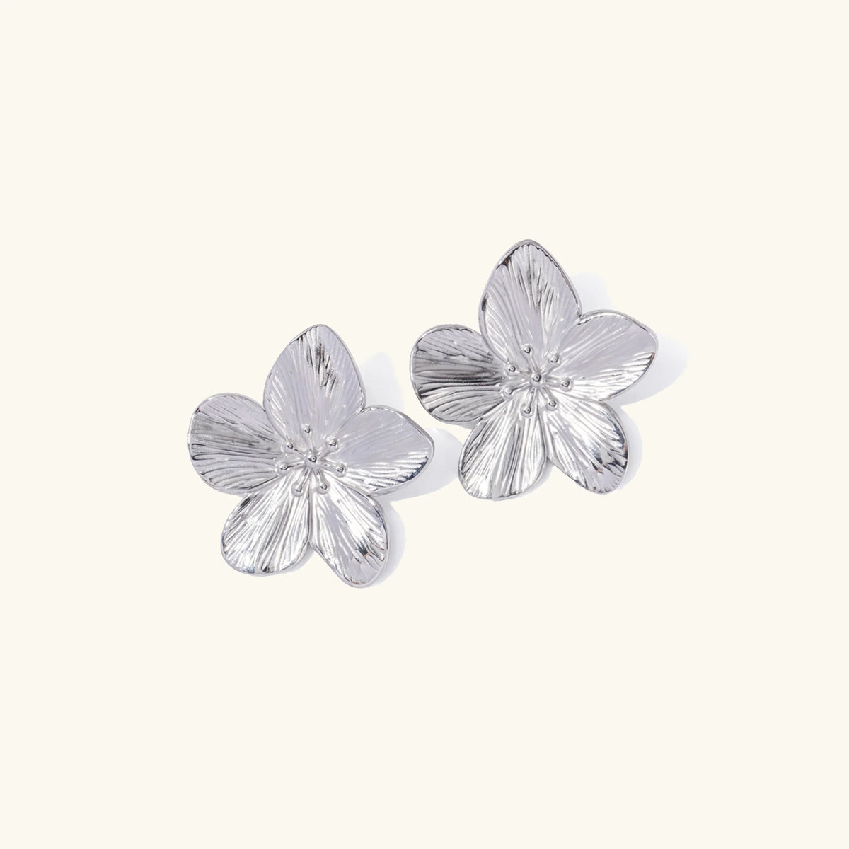 [Royal&Vicky]Allysa Flower Gold Earrings