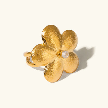 [Royal&Vicky]Flora Gold Petal Ring
