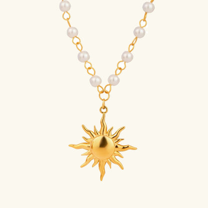 [Royal&Vicky]Apollo Sun Pearl Necklace
