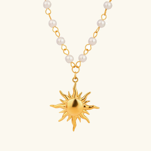 [Royal&Vicky]Apollo Sun Pearl Necklace